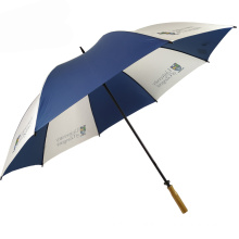 150cm flat wood handle water resistant water proof winter umbrella manufacturers usa